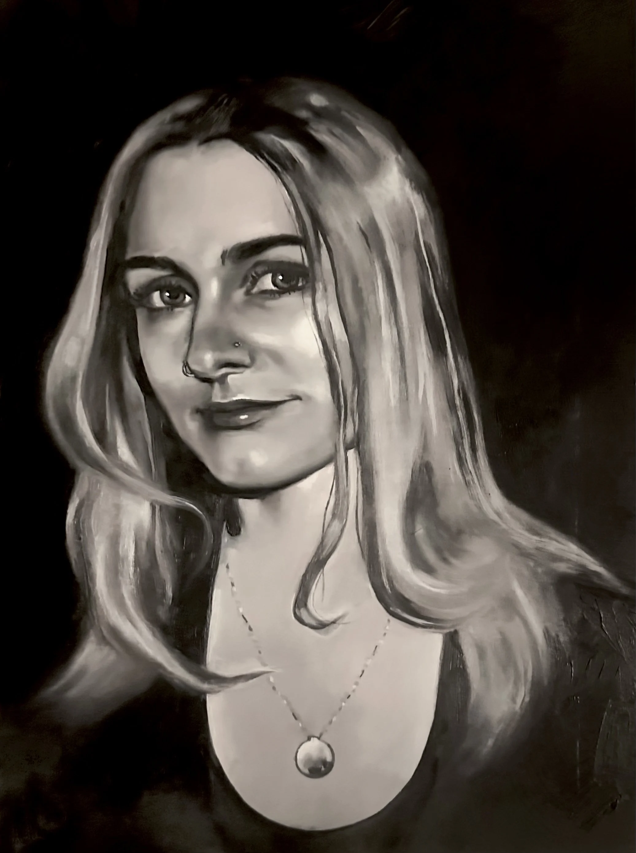 Clio, Oil on wood, 2025