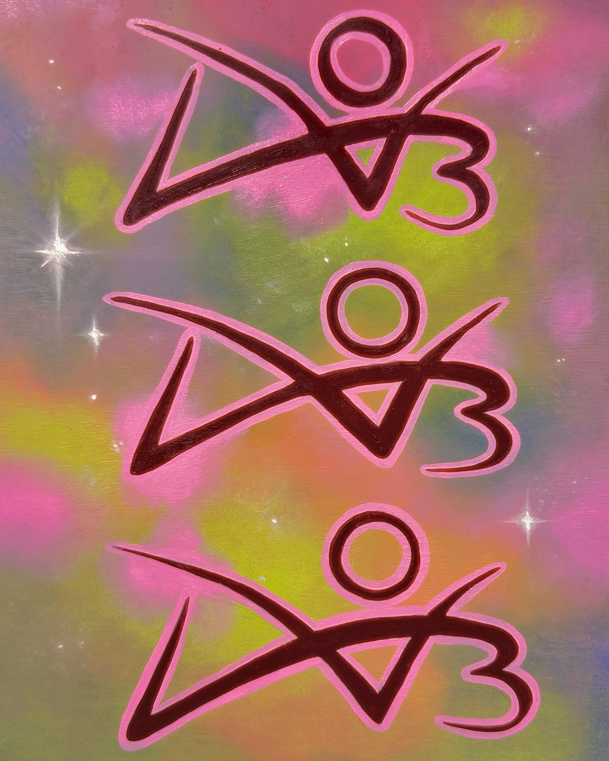 Scroll, Oil on wood, 2024