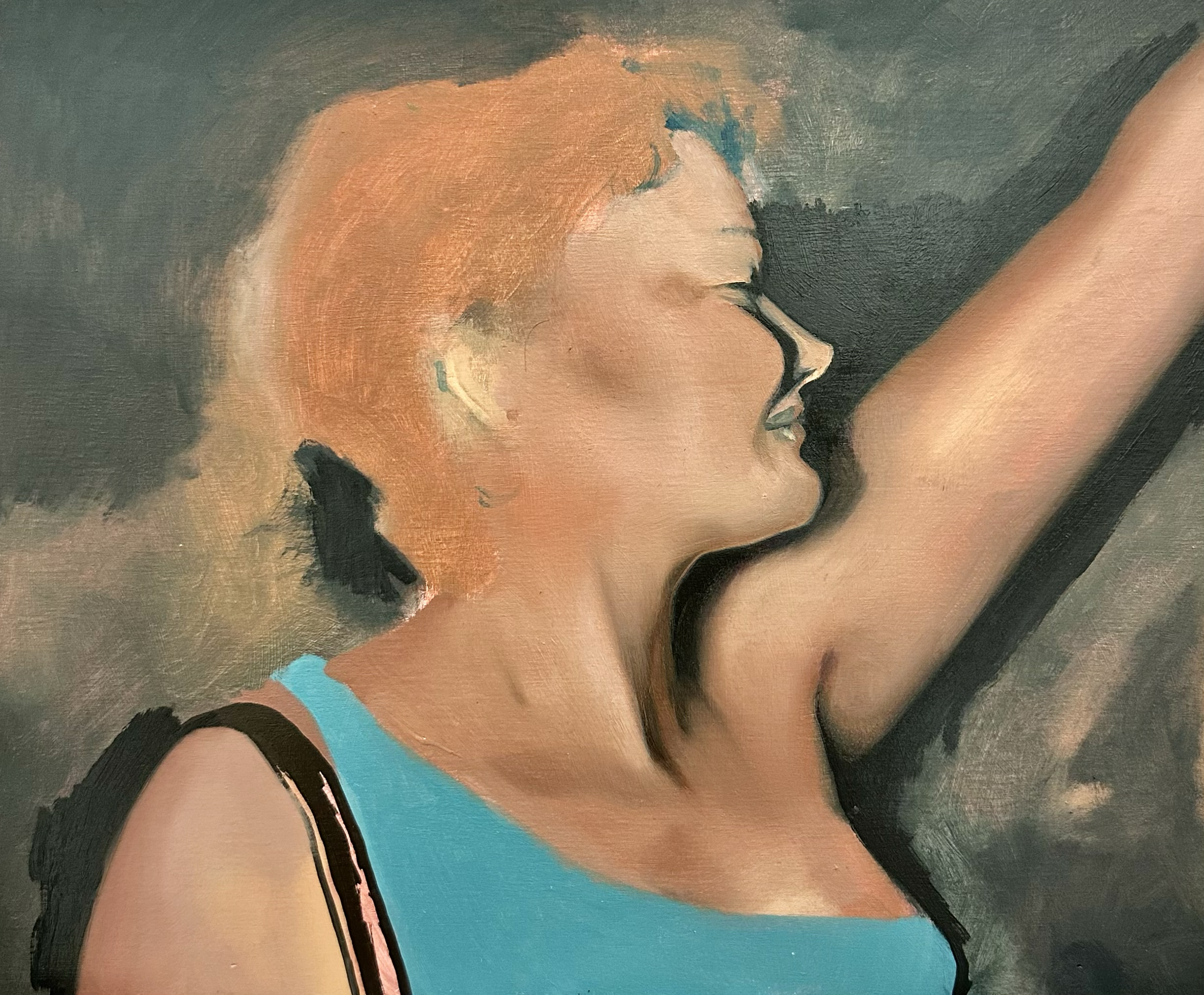 Lily, Oil on wood, 2024