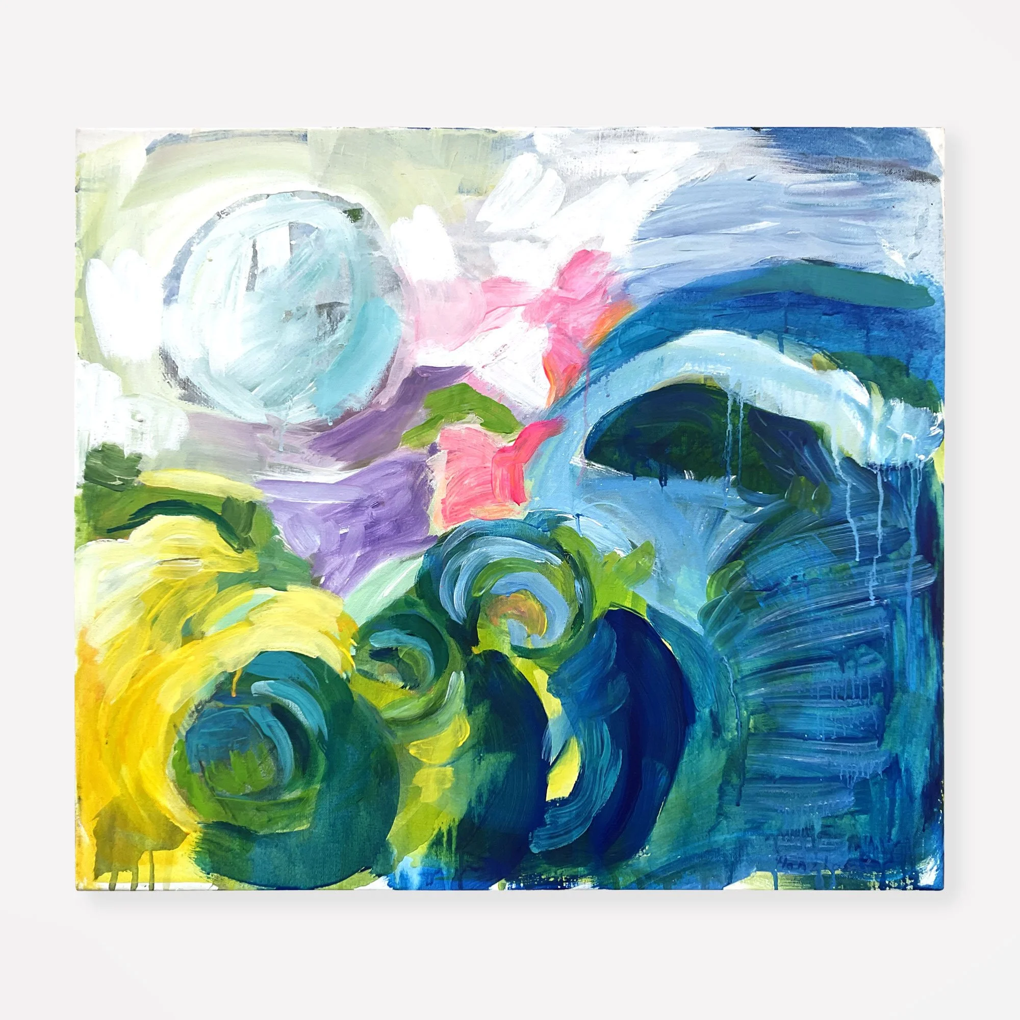 Pole kontrastu, akryl, 80 x 70 cm