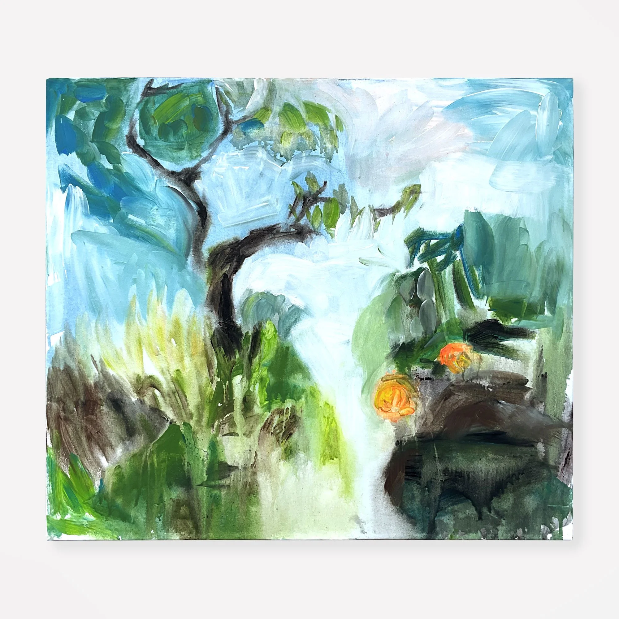 Pole ticha, akryl, 80 x 70 cm