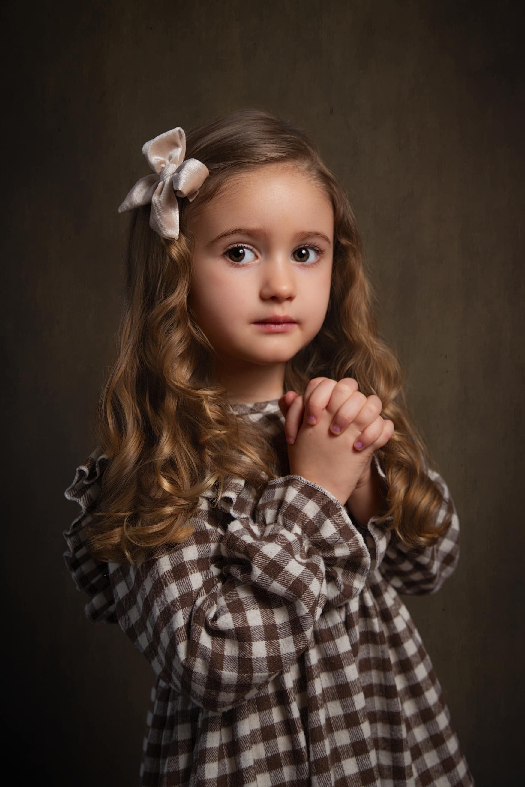 Fine art portrait of young girl photographed at home in Bury, Manchester