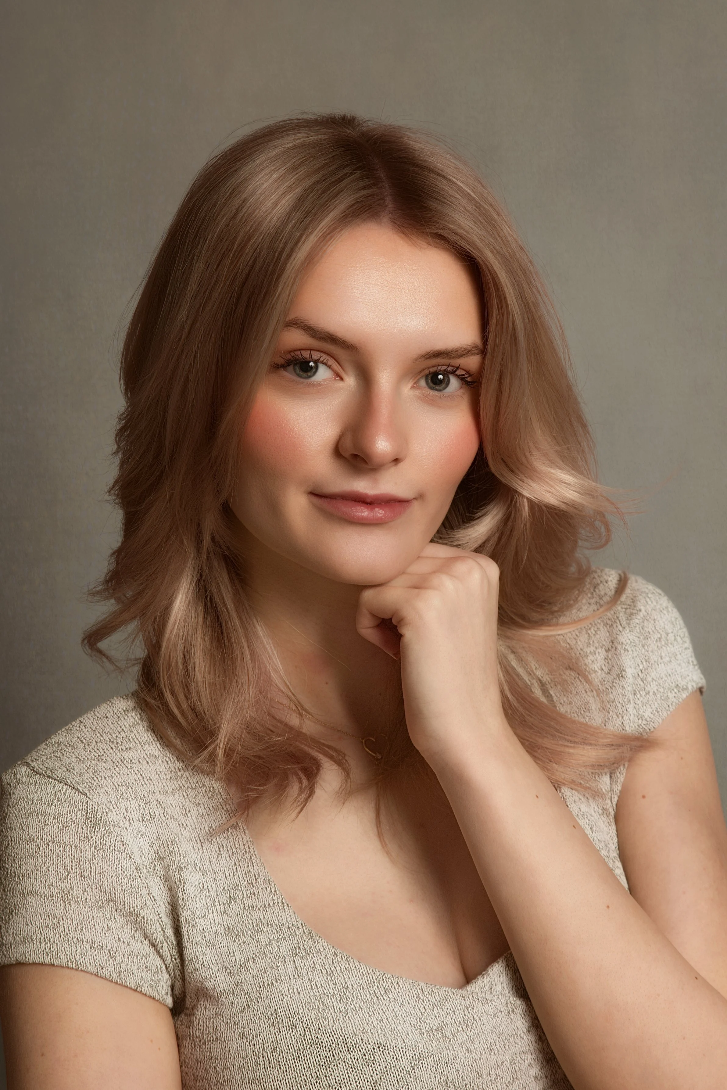 Individual child portrait from a Signature Portrait Day session in Sale, styled simply to highlight personality