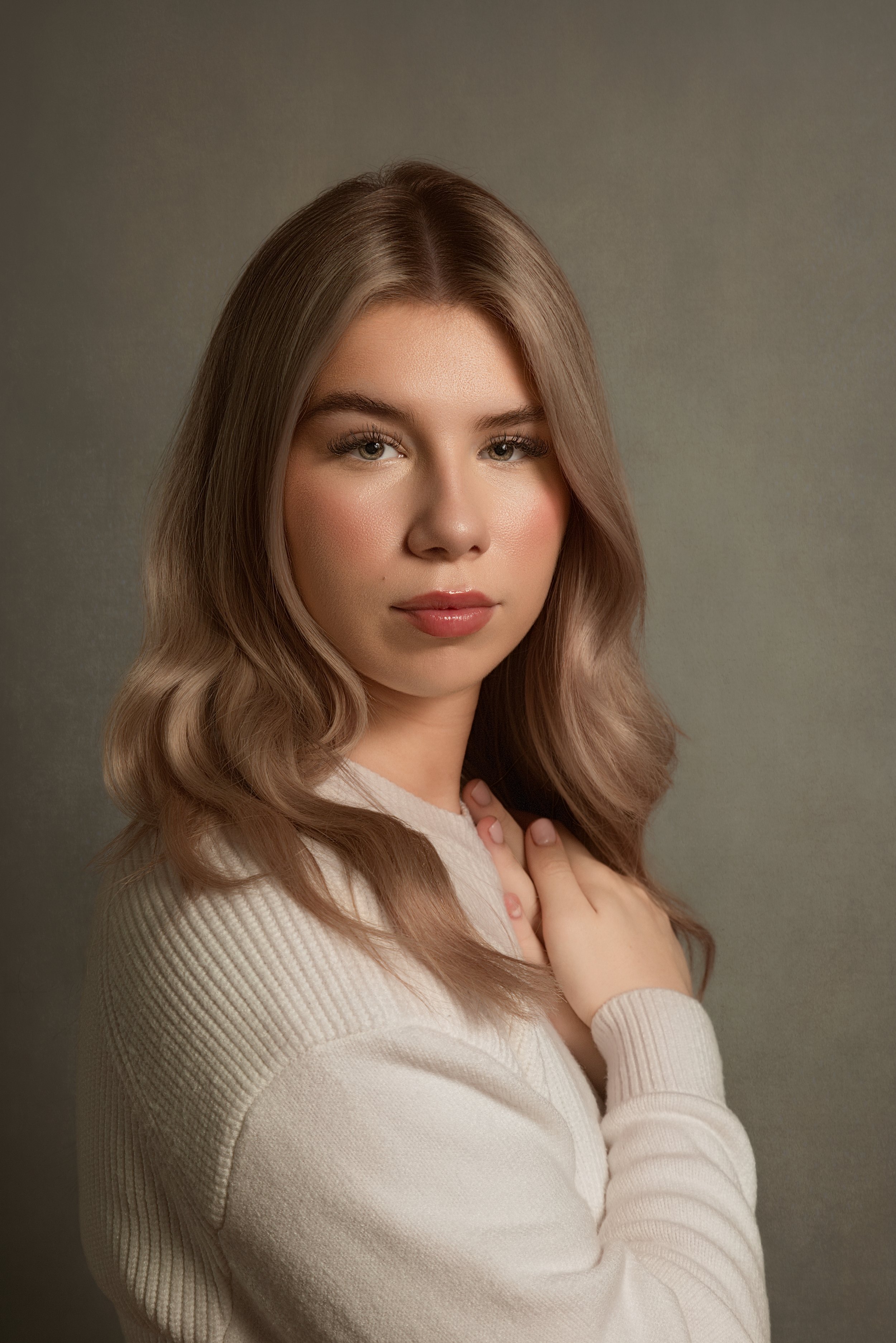 fine art portrait photograph of young lady in Bury Lancashire by family and portrait photographer