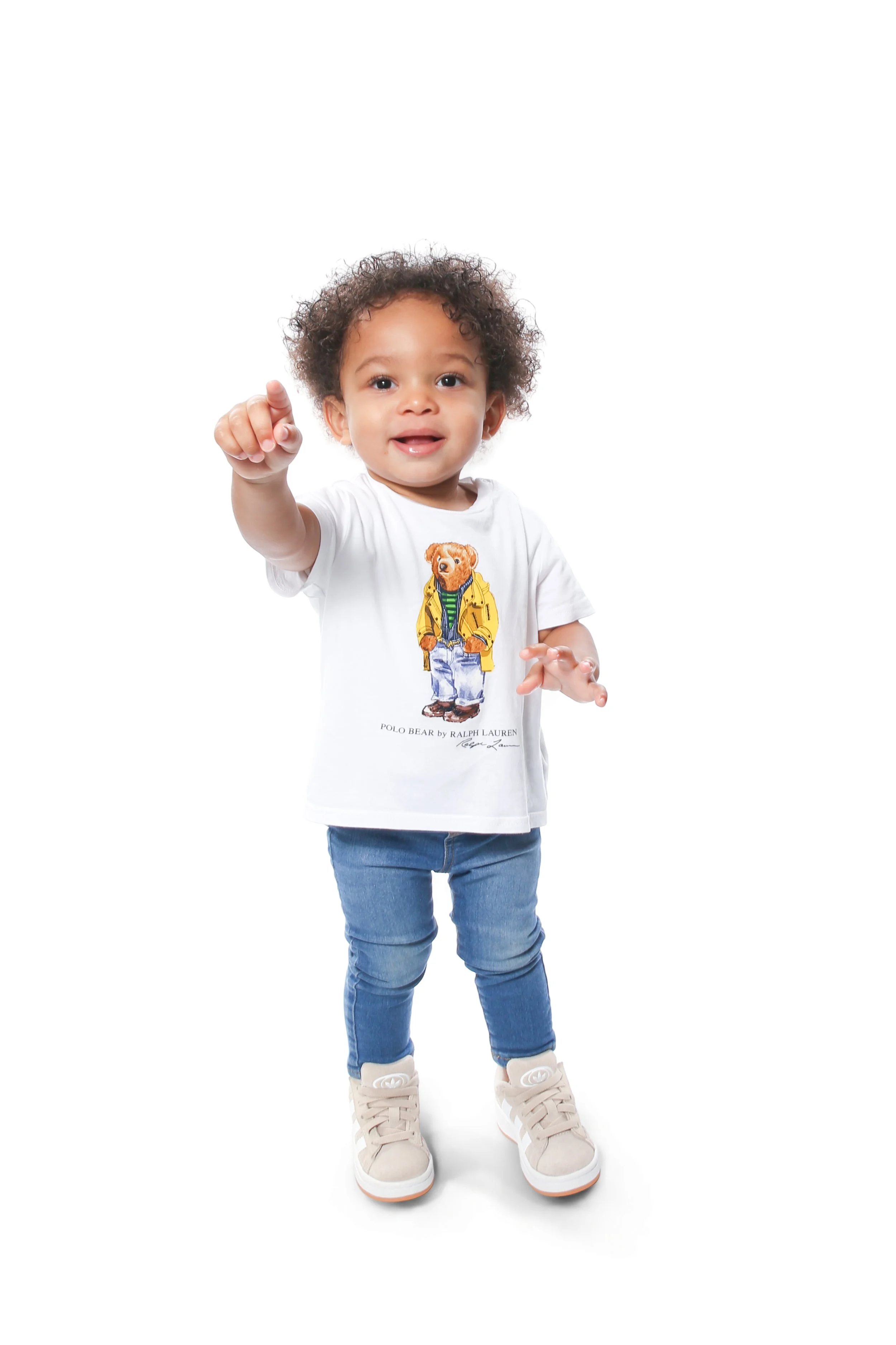 Portrait photograph of a toddler in a nursery photography session in Middleton