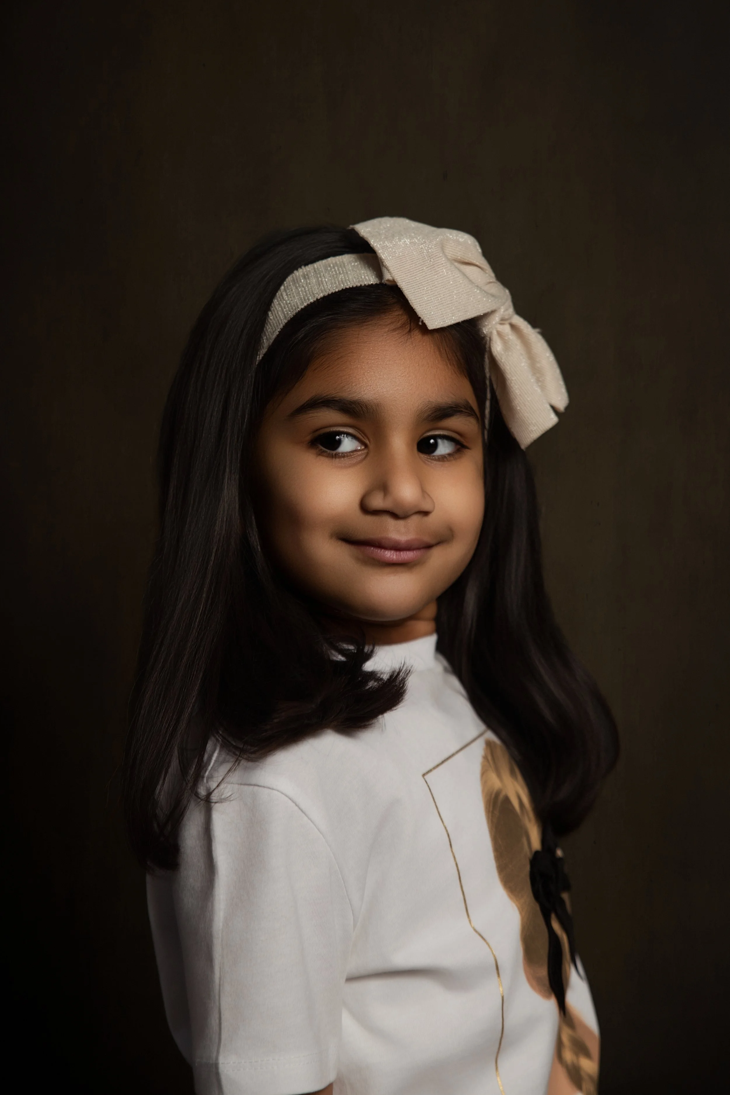 Refined and classic fine art portrait of a young girl in Middleton, capturing her unique character