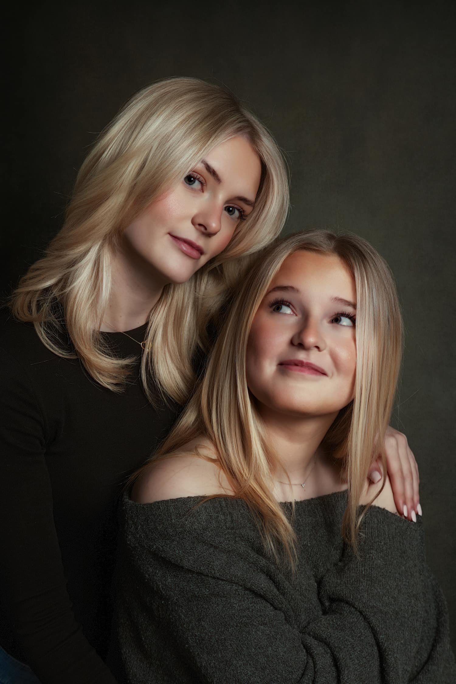 Fine art sibling portrait photographer in Bury Manchester creating timeless children's portraits