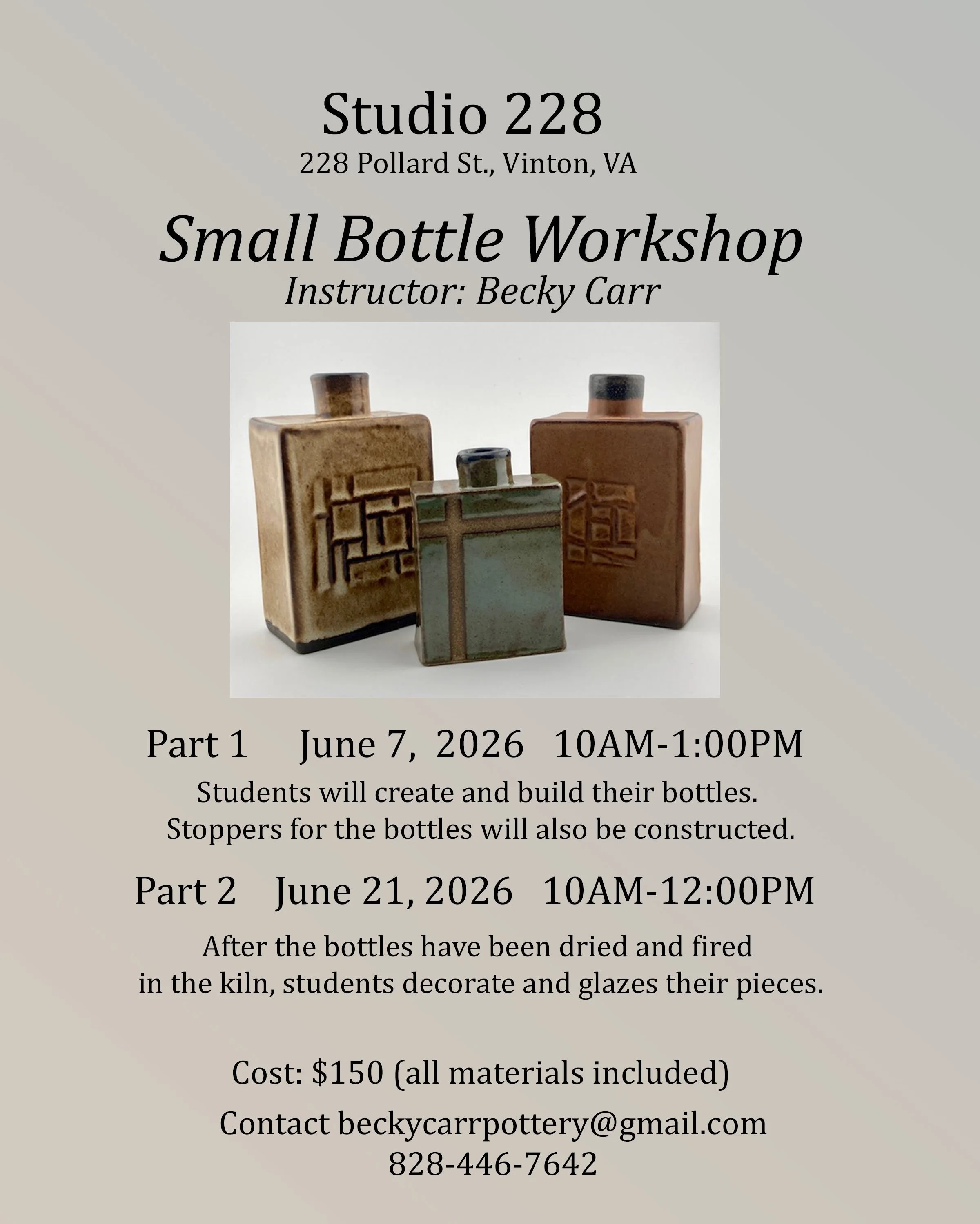 Please contact Becky for Sign-Ups!