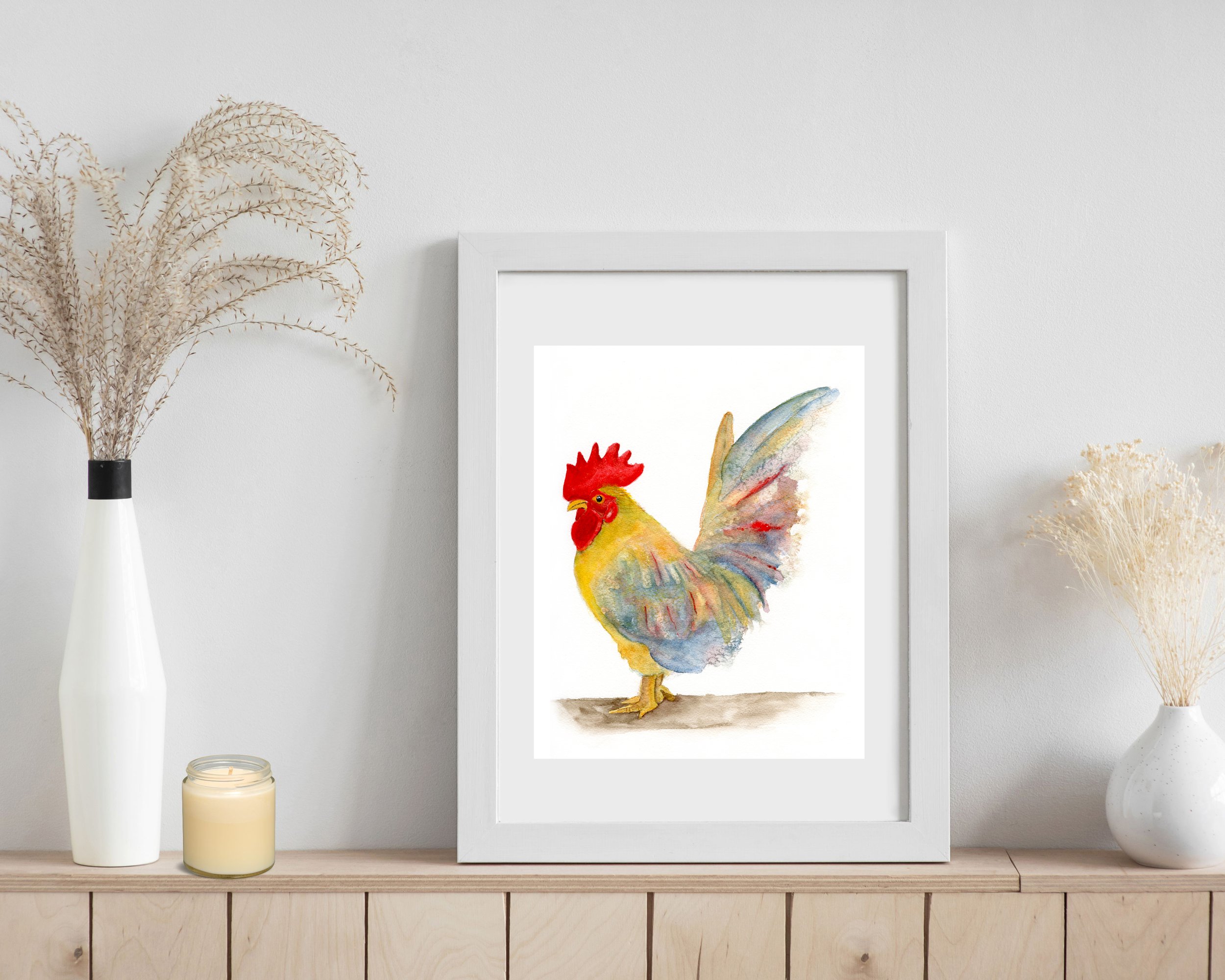 Fred Watercolor Art Print