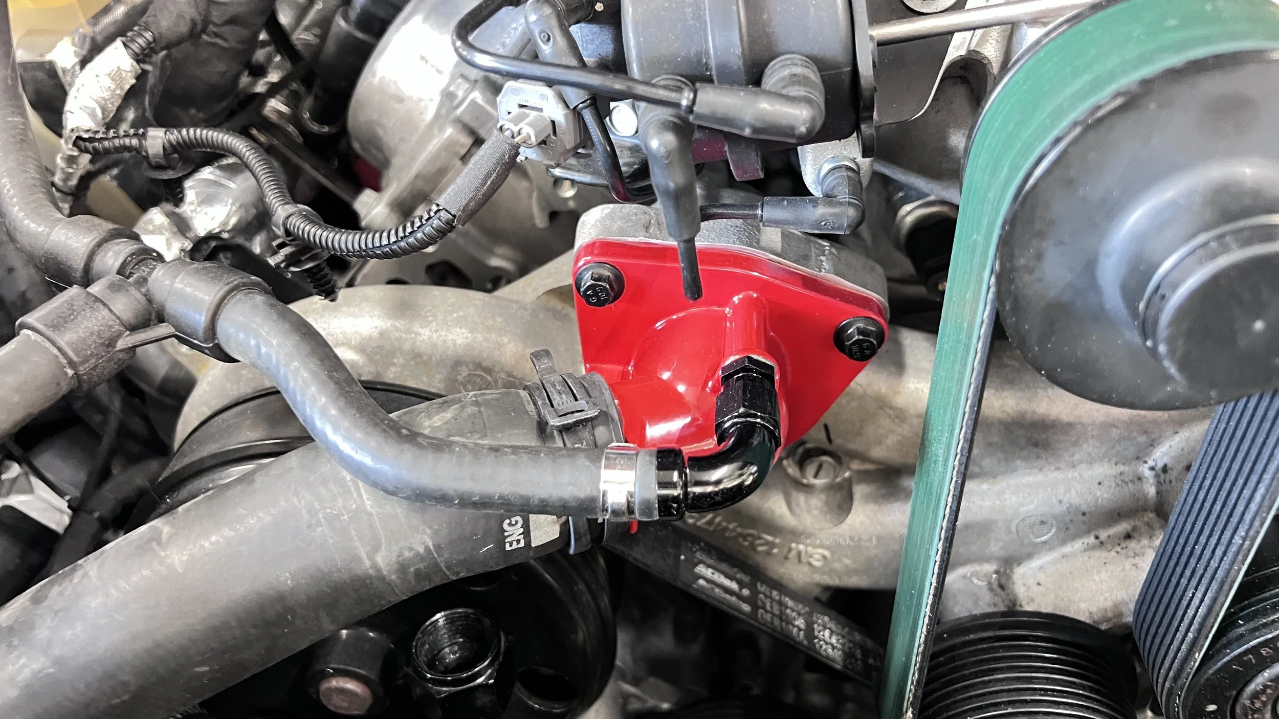 LT1 LT4 Aluminum thermostat housing