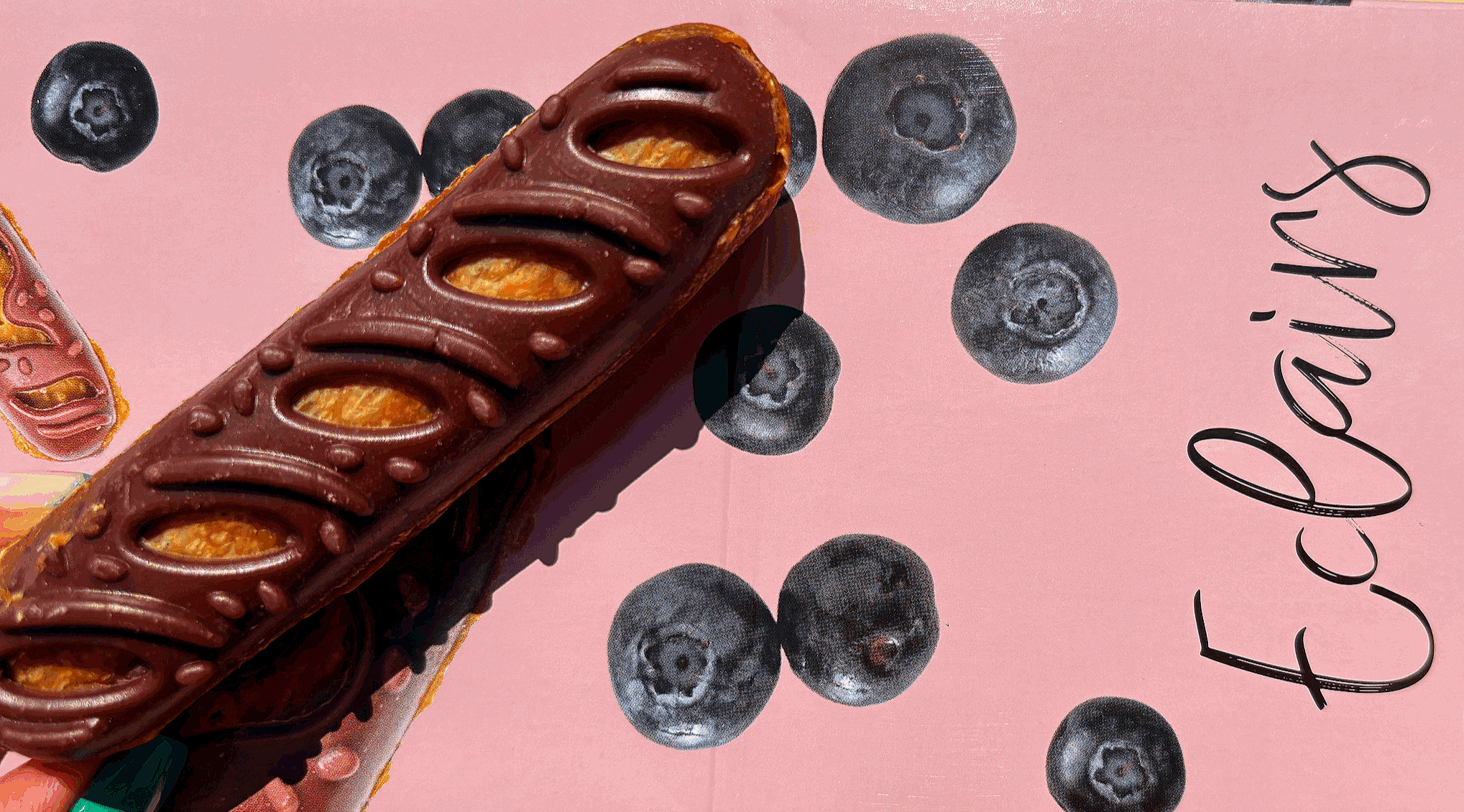 Éclair Saveur Myrtille et Poulet