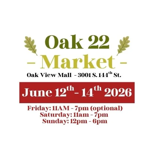 Oak 22 Market Vendor Application - June 12th - 14th