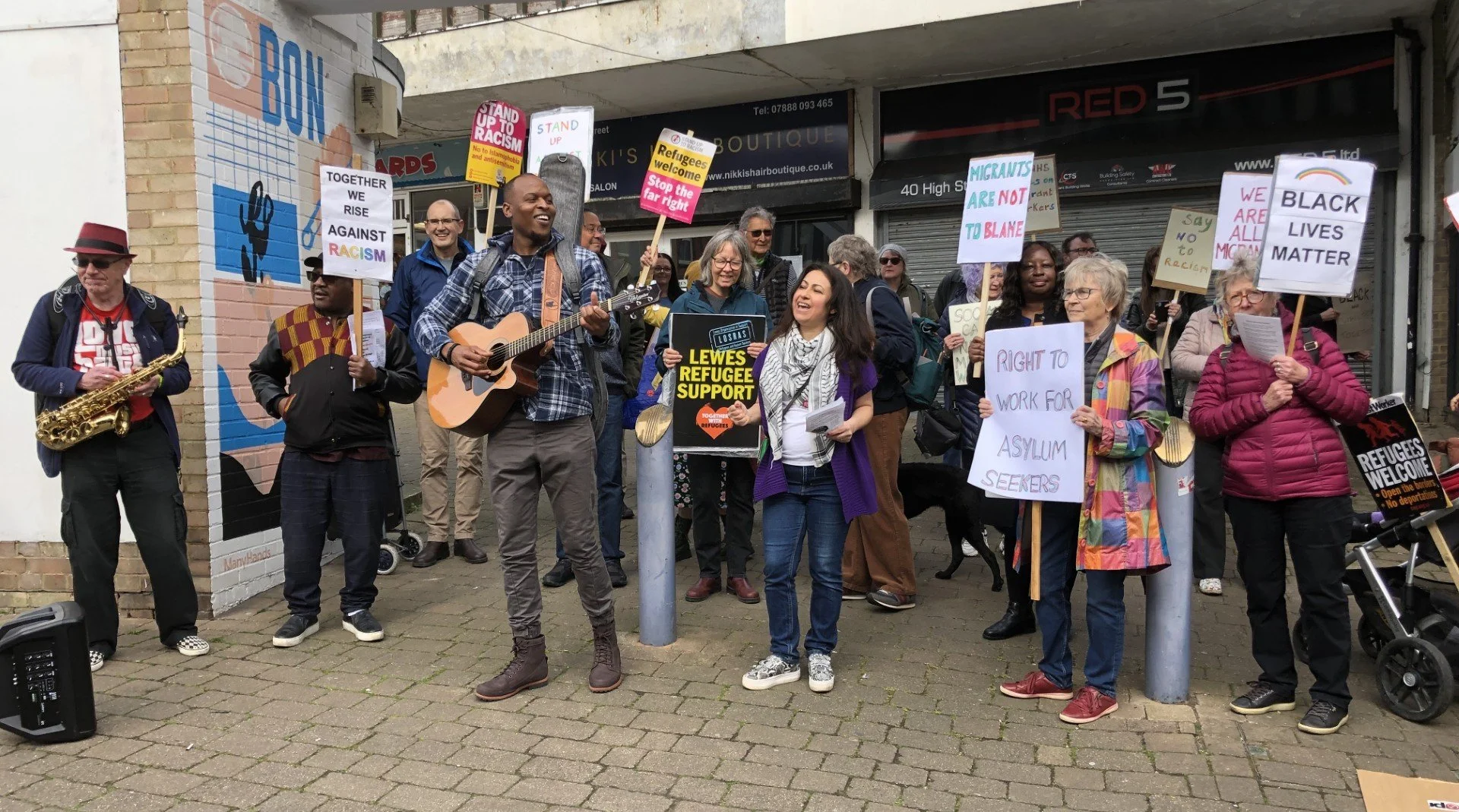 ANTI-RACIST CAMPAIGNERS BRING MUSIC TO NEWHAVEN STREETS