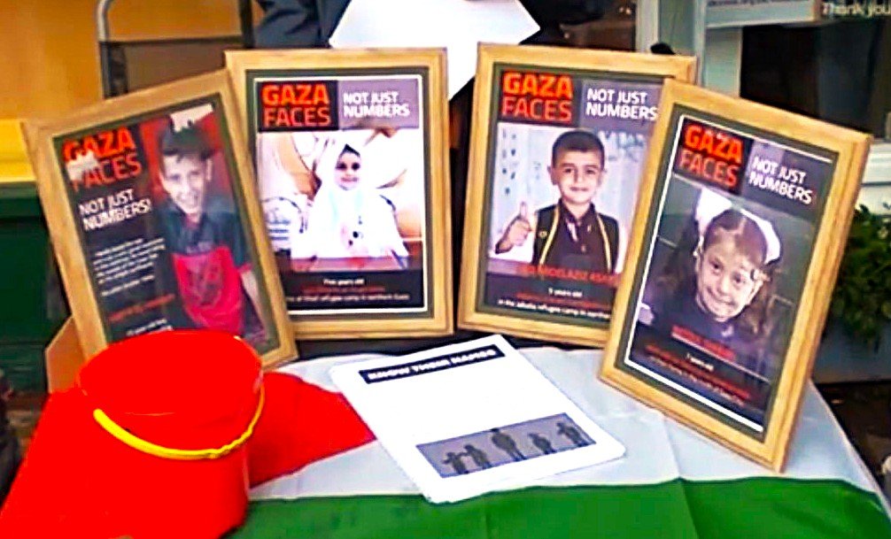 LOCAL RESIDENTS HOLD MEMORIAL FOR GAZAN CHILDREN