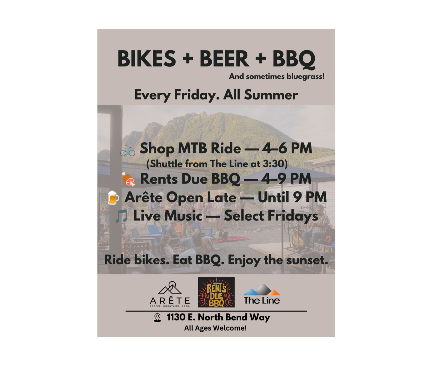 Fridays at The Line: Bikes + Beer + BBQ