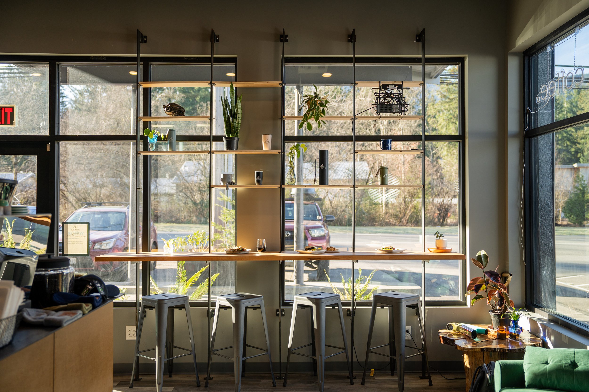 Get Cozy at Arete at The Line Experience with lots of windows and cozy atmosphere