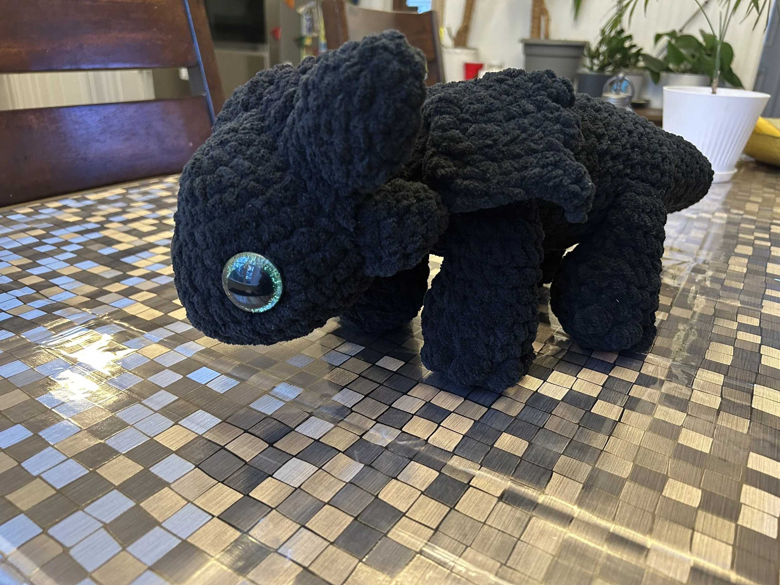 Black Night Fury–Style Dragon