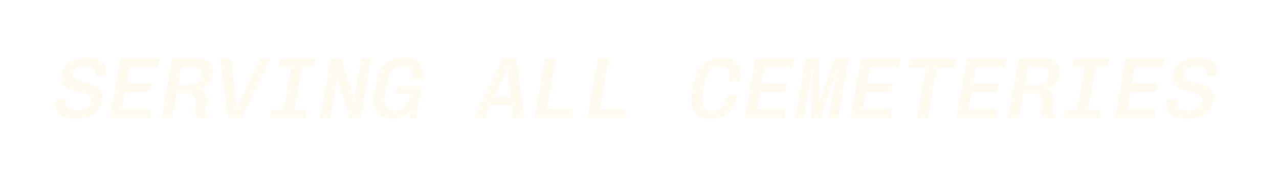 Text reading 'Serving all cemeteries' on a black background.