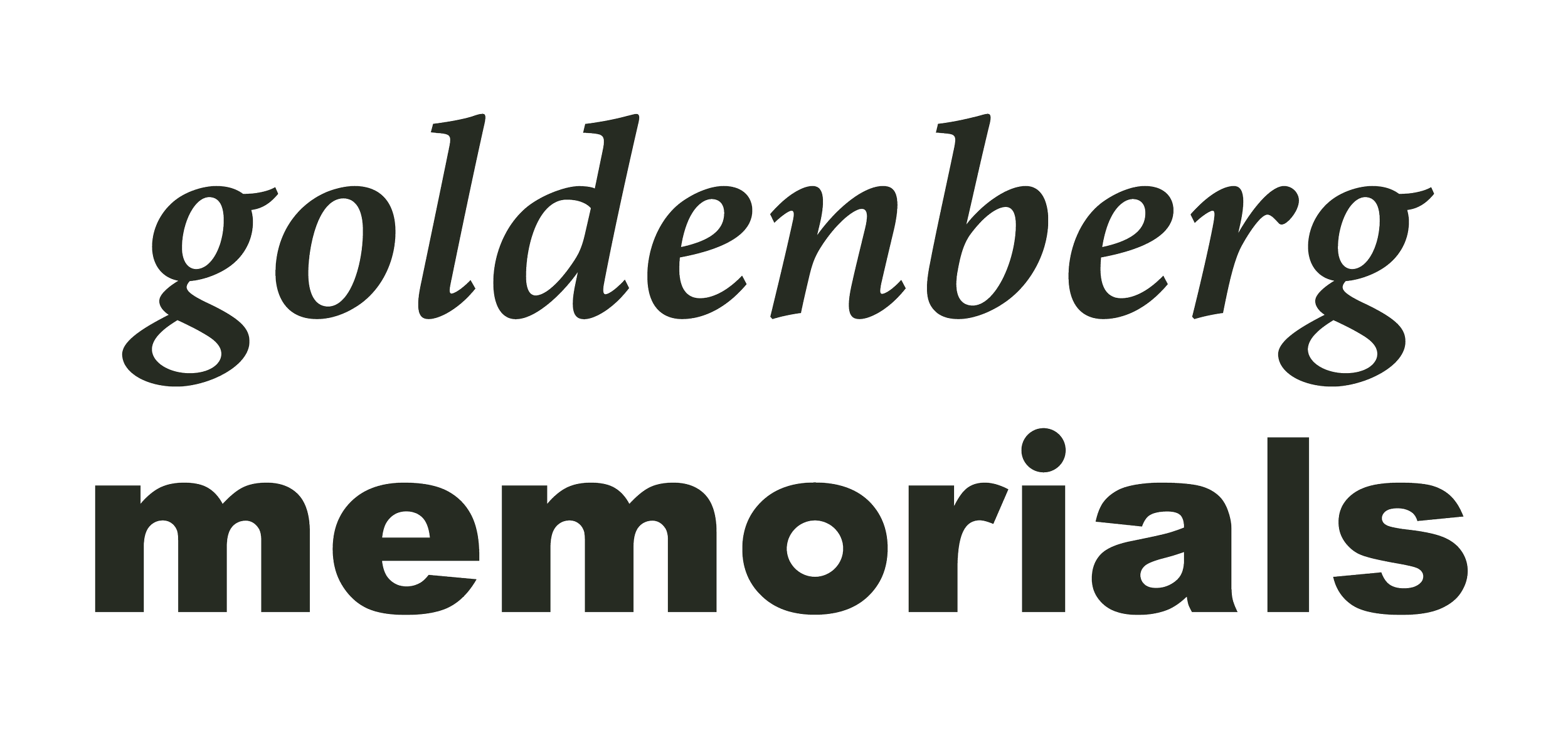 Goldenberg Memorials logo, an affiliate company of Leo's Monuments and Floral Co.