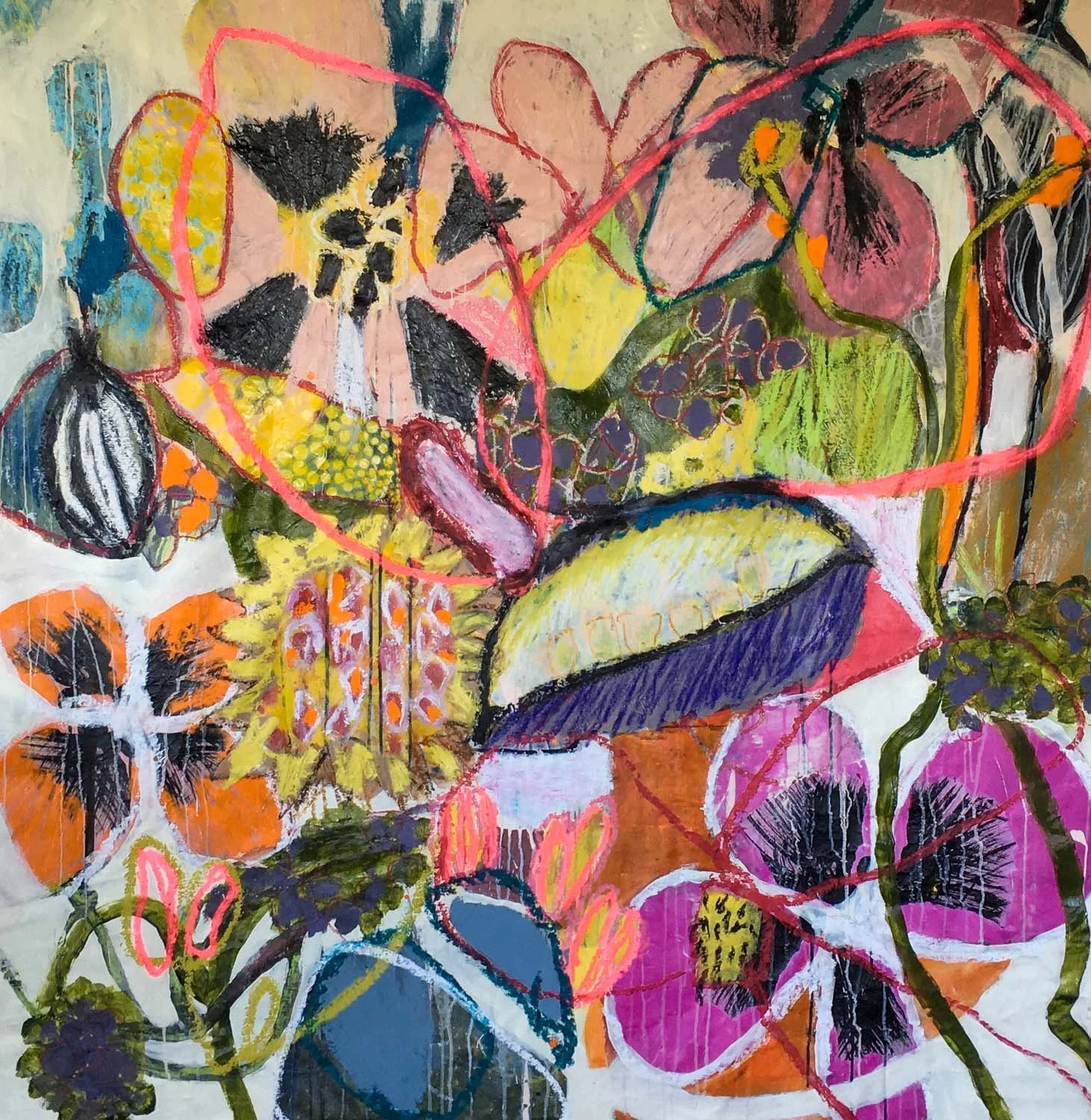 Flower Garden spring summer fruits