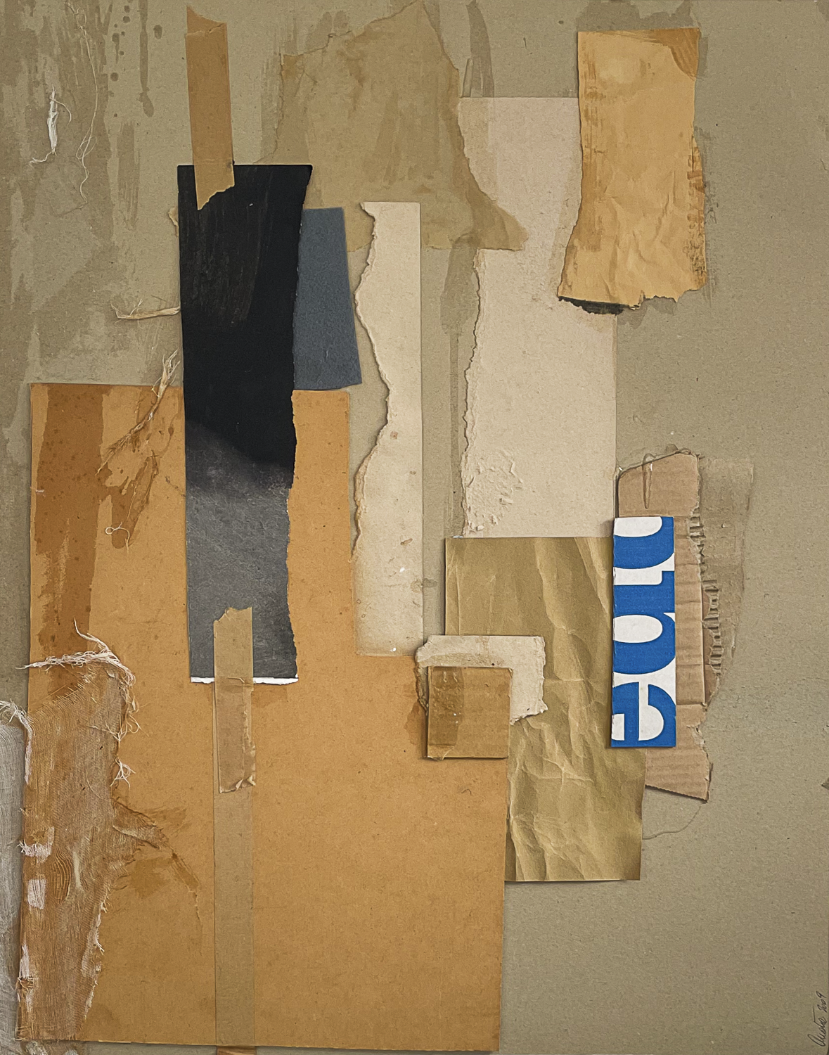 Collage Wellington New Zealand work on paper downtown houses