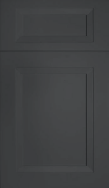 Sample Recessed Panel Estate Black cabinet door