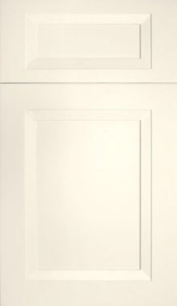 Sample Recessed Panel Estate White cabinet door