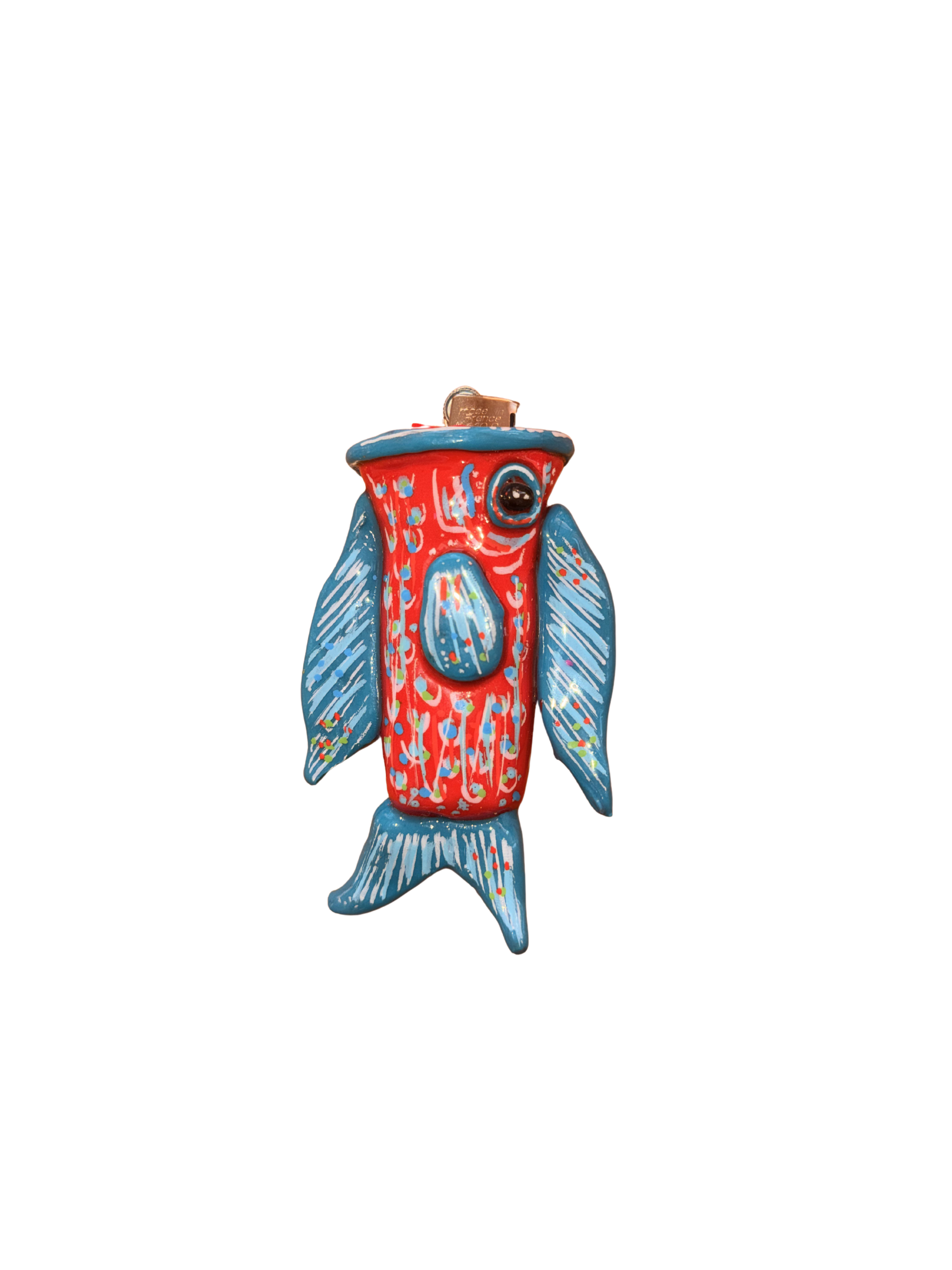 Fish Red with Blue
