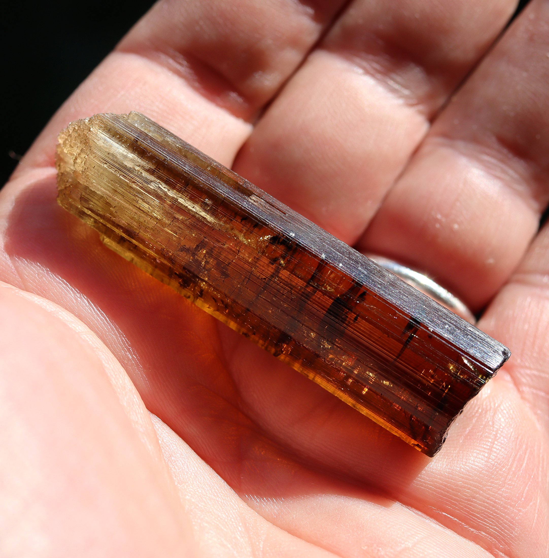 Gem Tourmaline var. Dravite gem crystal. 36.2 grams