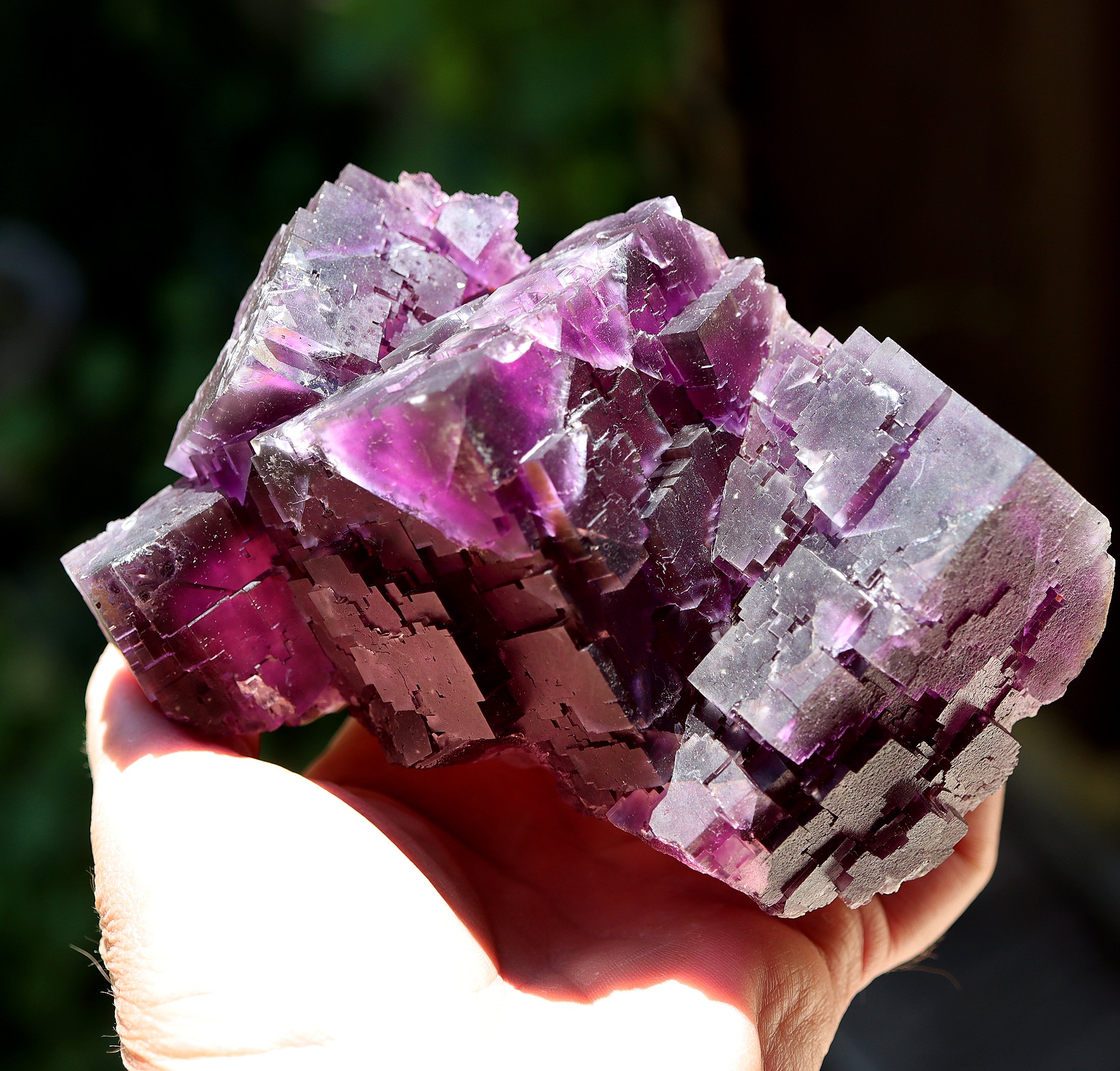 Fluorite. Deardorff mine, the Ozark-Mahoning group in the original Cave-in-Rock mine from 1951