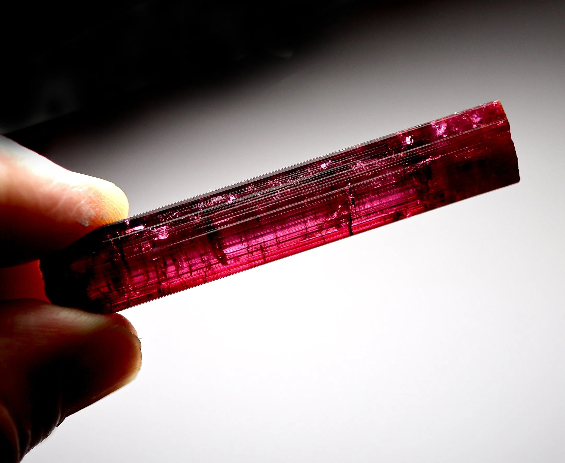 Rubellite gem Tourmaline. Cruzeiro mine, São José da Safira, Minas Gerais, Brazil