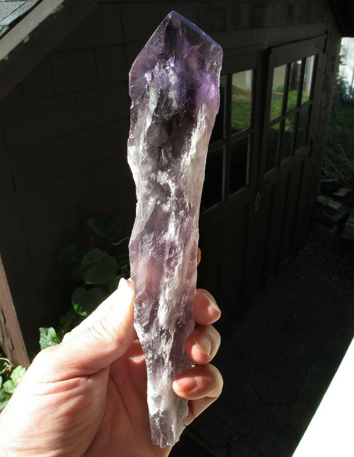 9" Elestial Amethyst Point: Caetité, Bahia, Brazil