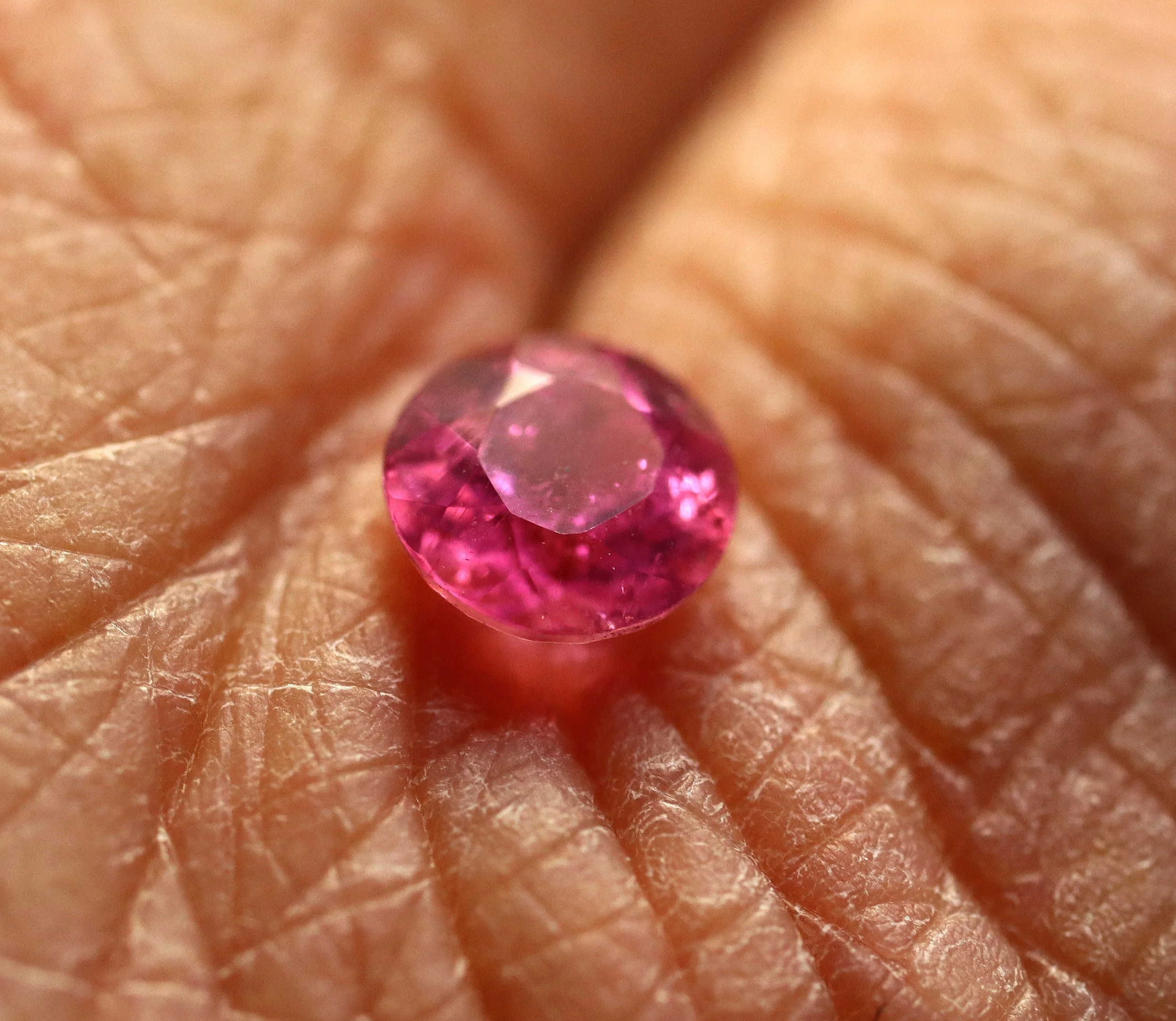 Facet Tourmaline. 5 mm. .51 Carat. Newry, Oxford County, Maine, USA