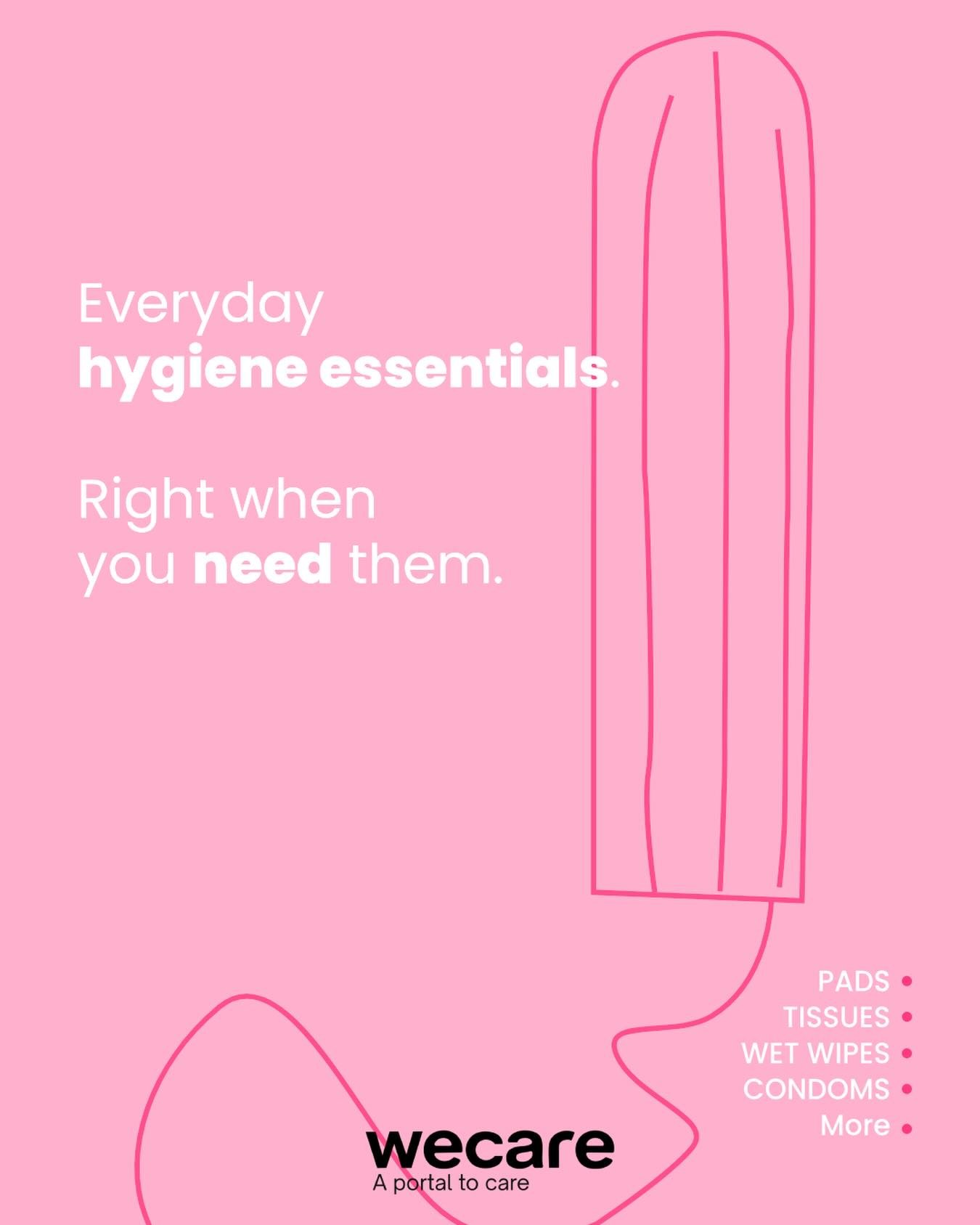 WeCare შეიქმნა ერთი მიზნით: ყოველდღიური ჰიგიენური საშუალებები ხელმისაწვდომი იყოს ზუსტად იქ, სადაც ყველაზე მეტად გჭირდებათ.

ჩვენ გვჯერა, რომ ეს არ არის დამატებითი კომფორტი. ეს აუცილებლობაა.

ზრუნვა არ უნდა იყოს შეღავათი.

WeCare was created with a si