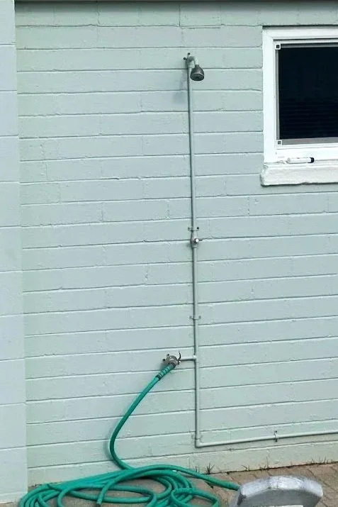 Outdoor Shower and Hose