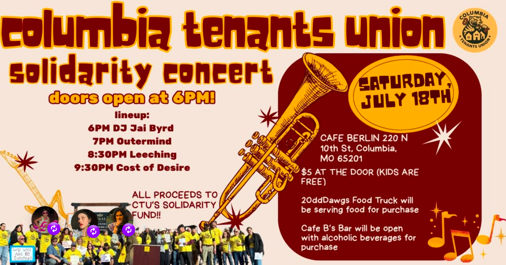 Columbia Tenants Union Solidarity Concert