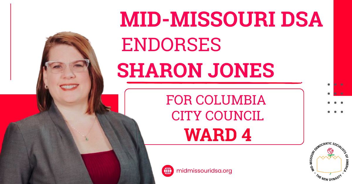 Mid-Missouri DSA Endorses Sharon Jones For Columbia City Council Ward 4