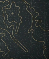 Topographic Material. Choose between colored lines or background. Specify at checkout.