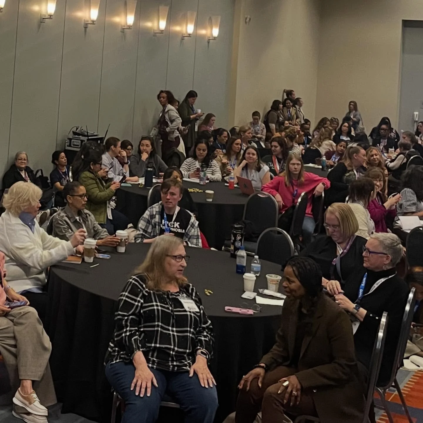 Throwing back to last month&rsquo;s Montessori event in DC.
You may have seen me post this pic before. 
Mary and I presented at the conference (twice! They asked us to do an encore!!)
Look who&rsquo;s in the front row. 
My momma! 👩
I&rsquo;m so glad