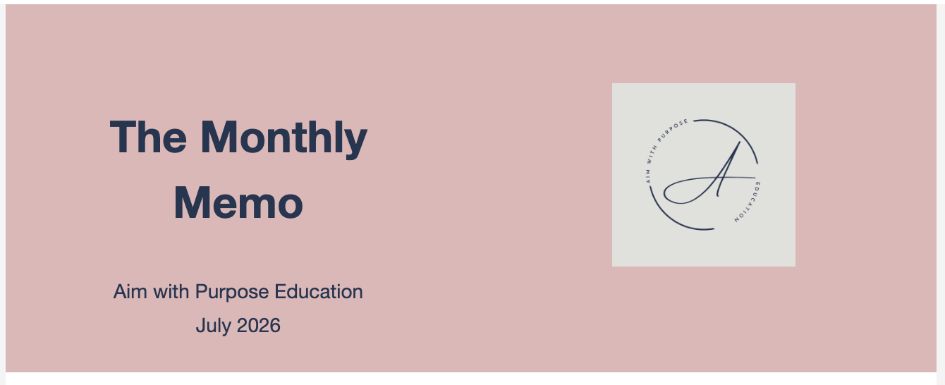 The Monthly Memo