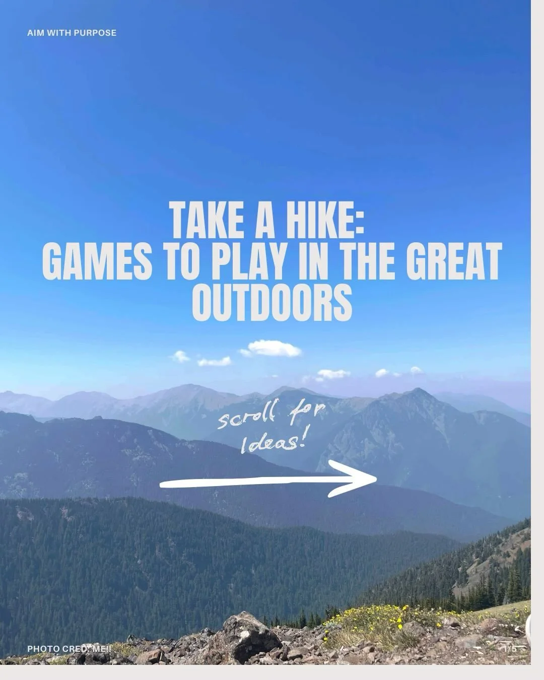 Check out my blog for more fun games to play on your next hike! And while these games are fun for kids, they&rsquo;re also  fun for adults, too! 🥾
https://www.awpeducation.com/blog