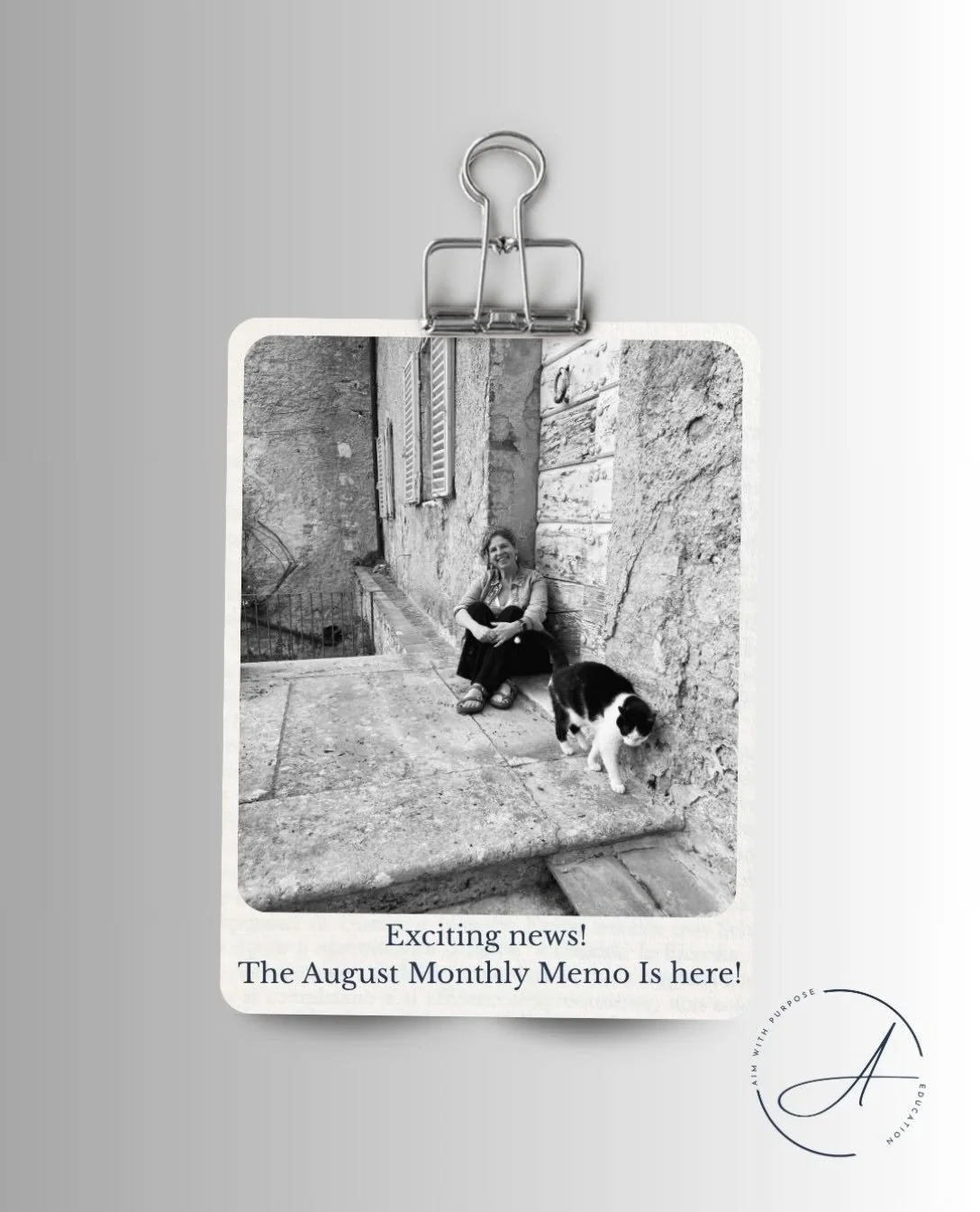 The August Monthly Memo is here! Check it out at https://www.awpeducation.com/newsletter/the-monthly-memo!

Or just hop on over to my story and give it a click. 

The Monthly Memo can drop right into your inbox if you subscribe on my website https://