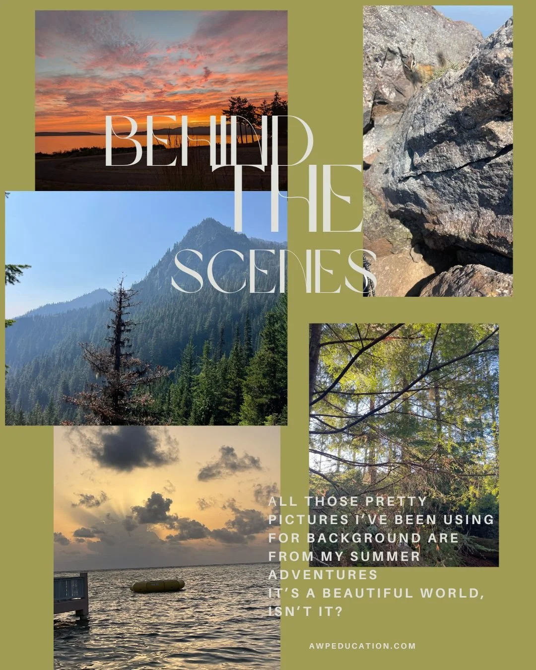 I had a great summer! 
I got outside often. 
I said yes to adventures when I could.
And I connected with several amazing people as I started this new chapter. 

I also used real photos from my camera roll to create the posts you've been seeing on @ai