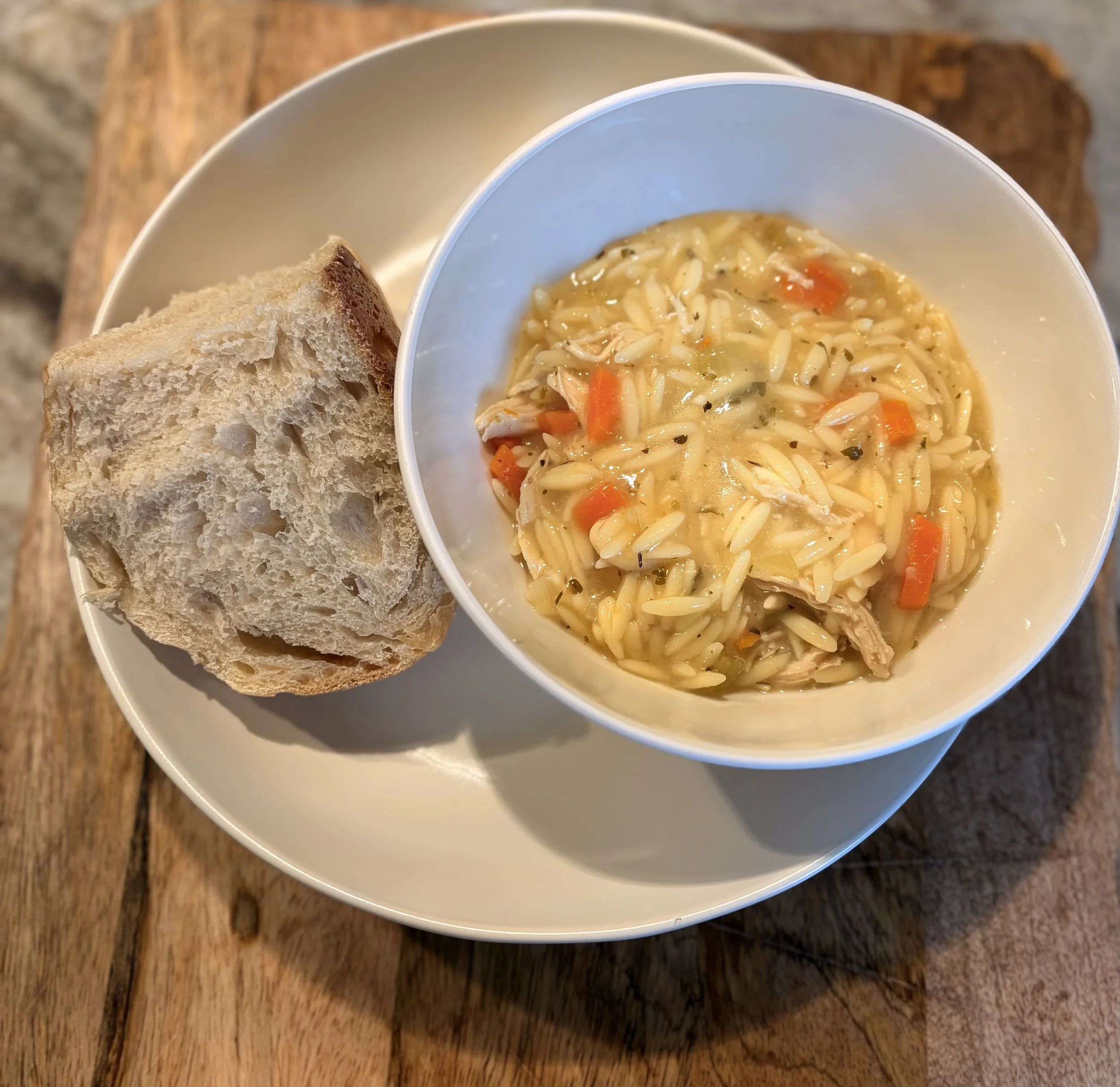 Chicken Lemon and Orzo Soup