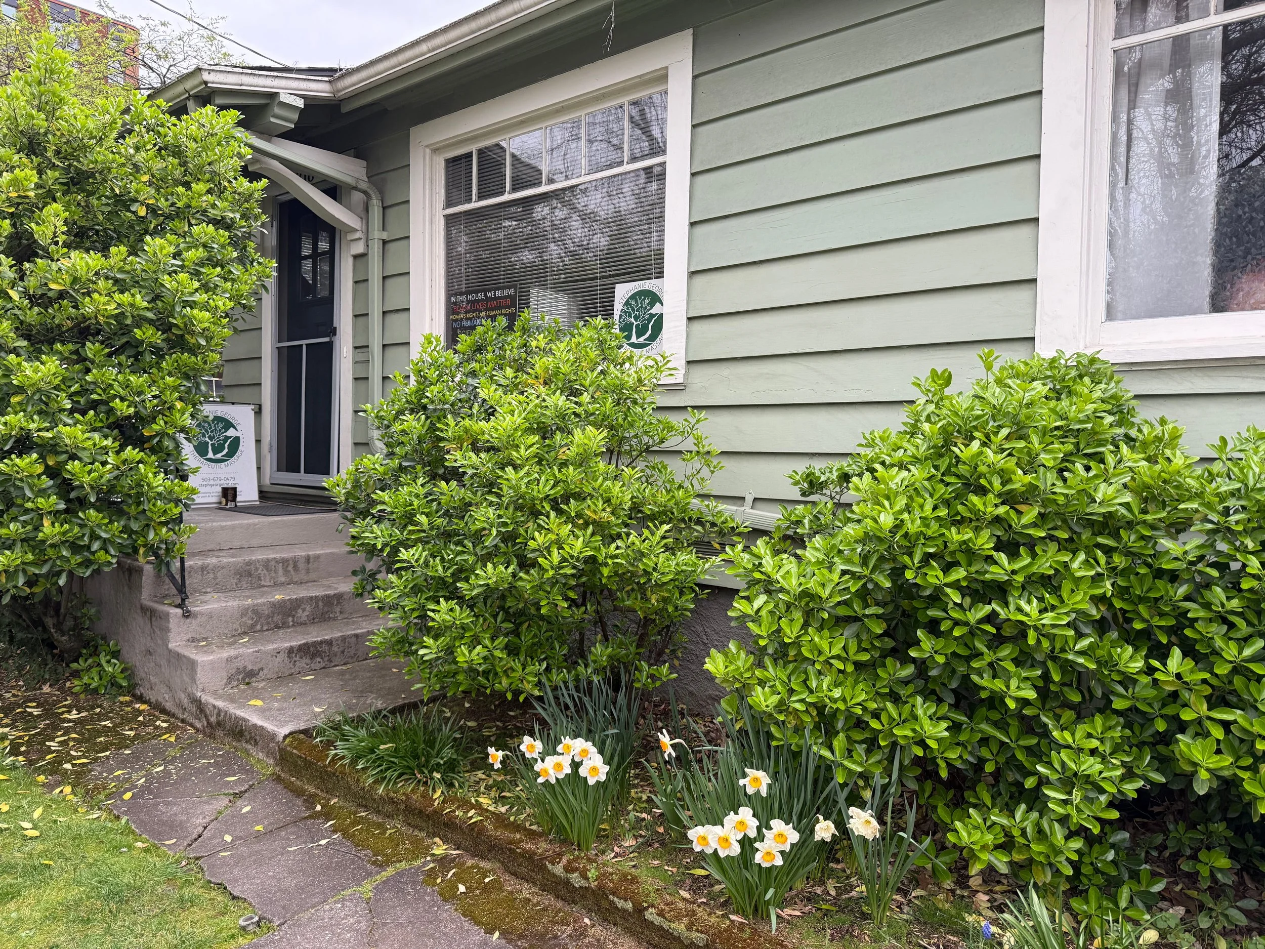 NE Portland massage therapy practice.