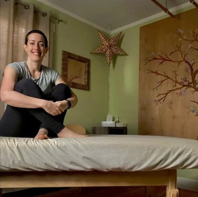 LMT Steph George in her NE Portland massage studio