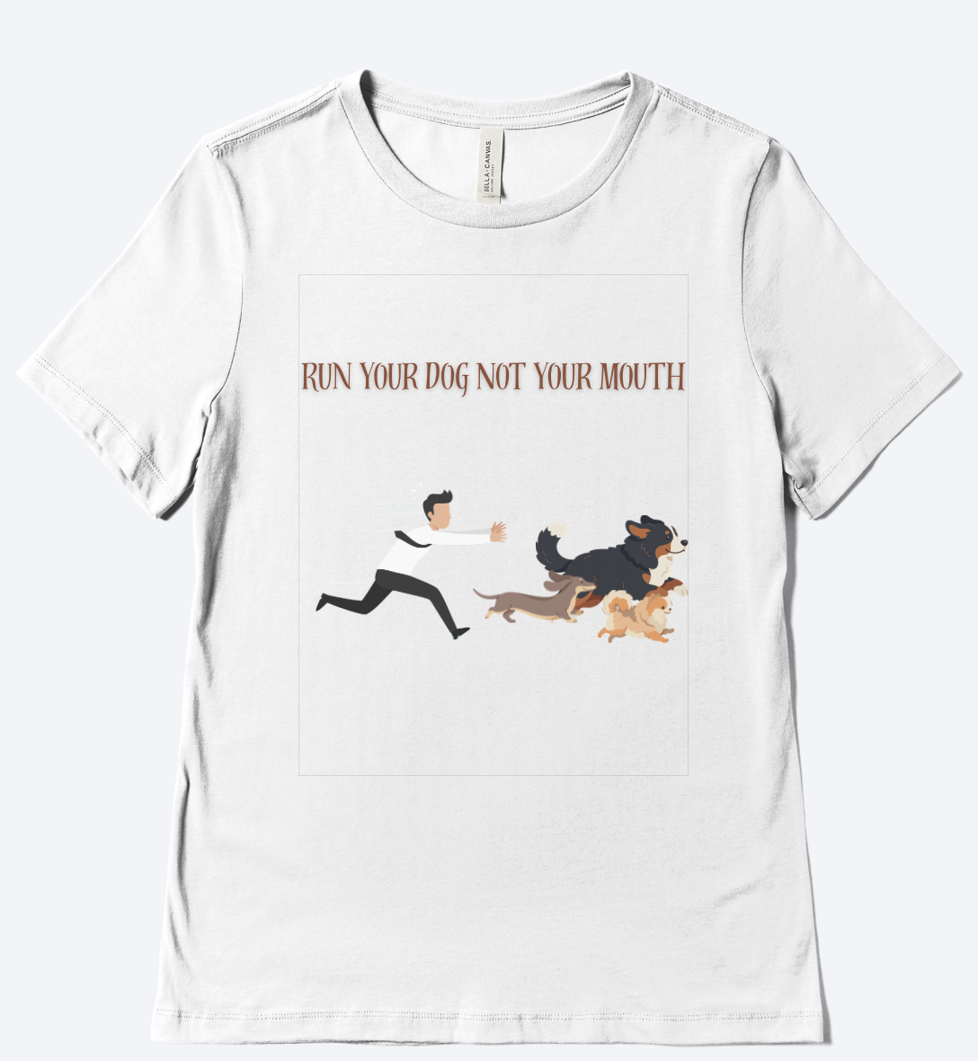 Dog Lover's Humorous Poly-Blend T-Shirt