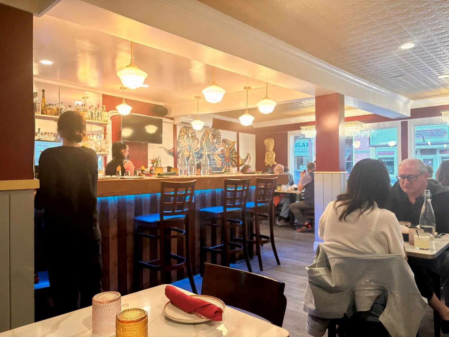 Inside Sofia's, the best Mexcian restaurant in Saranac Lake.