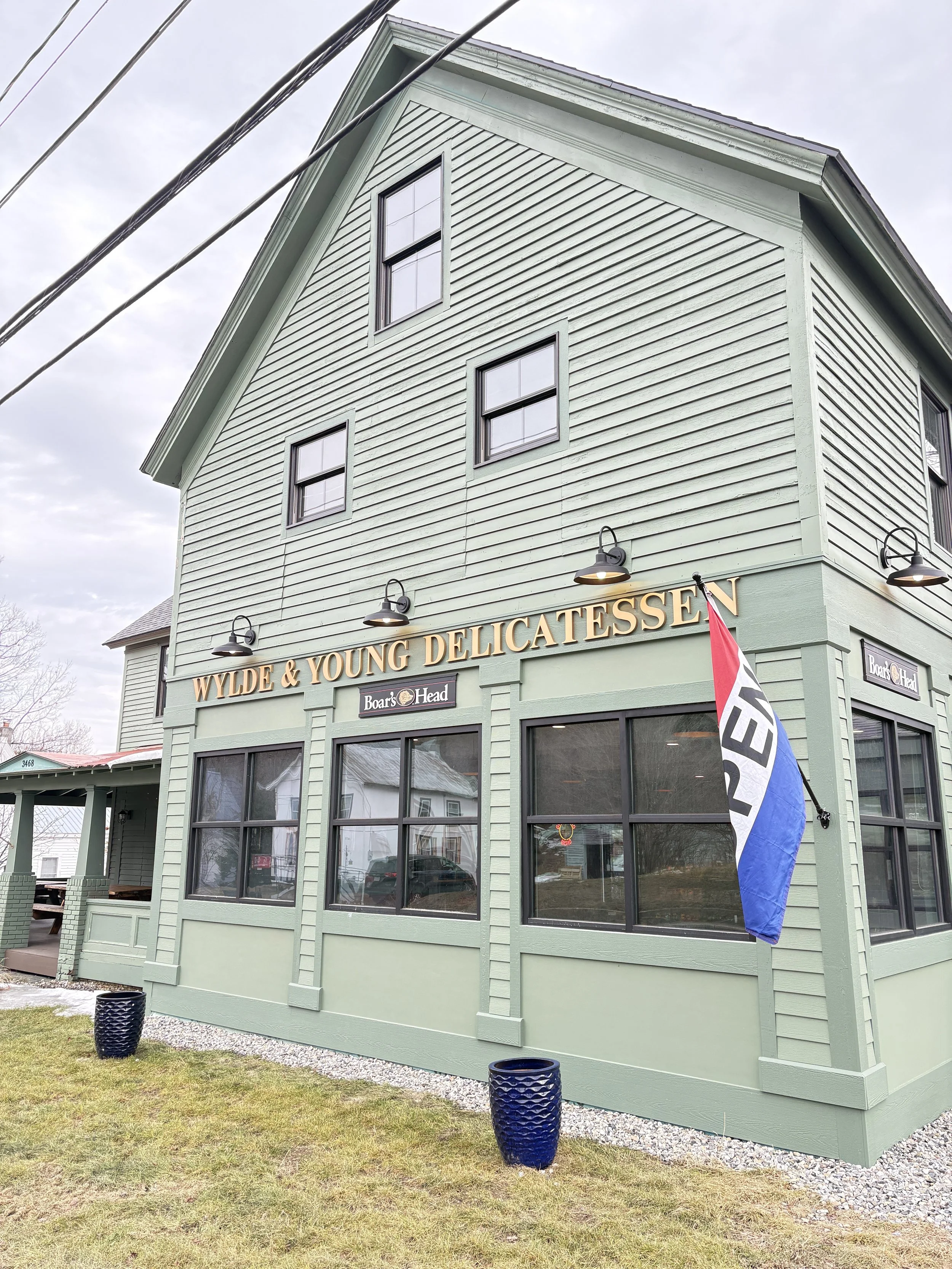Wylde & Young Delicatessen in Johnsburg, NY from the outside.