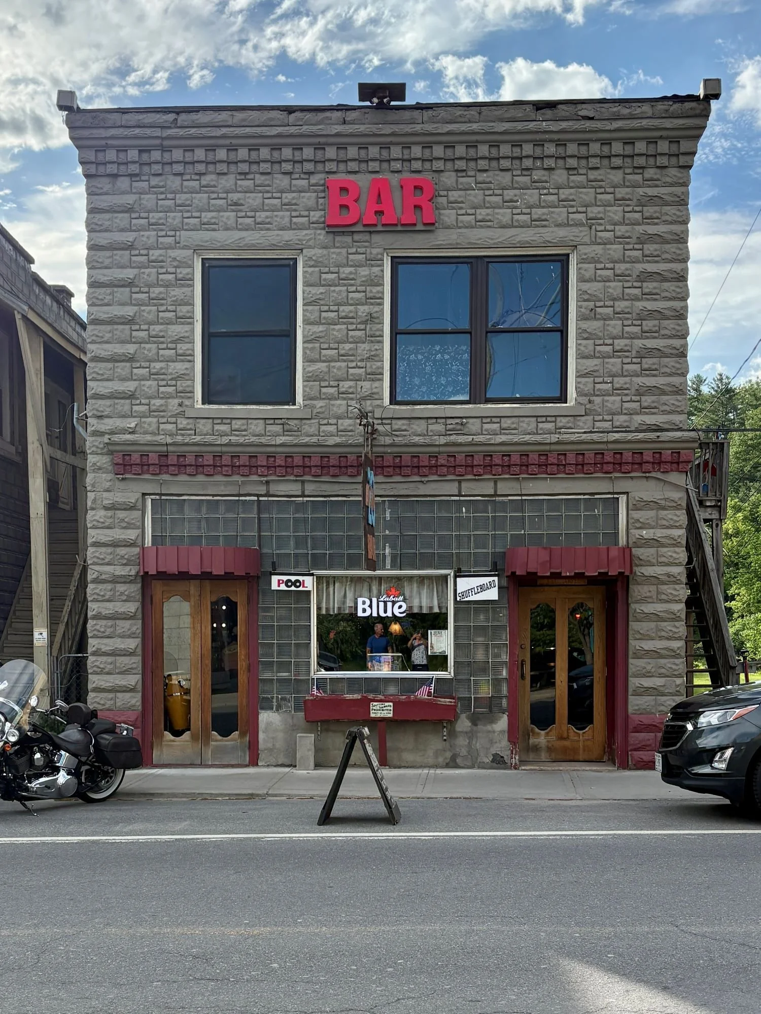 Exterior of the 20 Main Bar in Au Sable Forks.